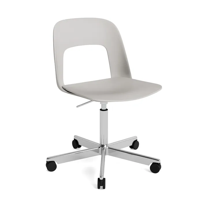 Krzesło Layout Chair 141 - Sky grey–polerowane aluminium - HAY