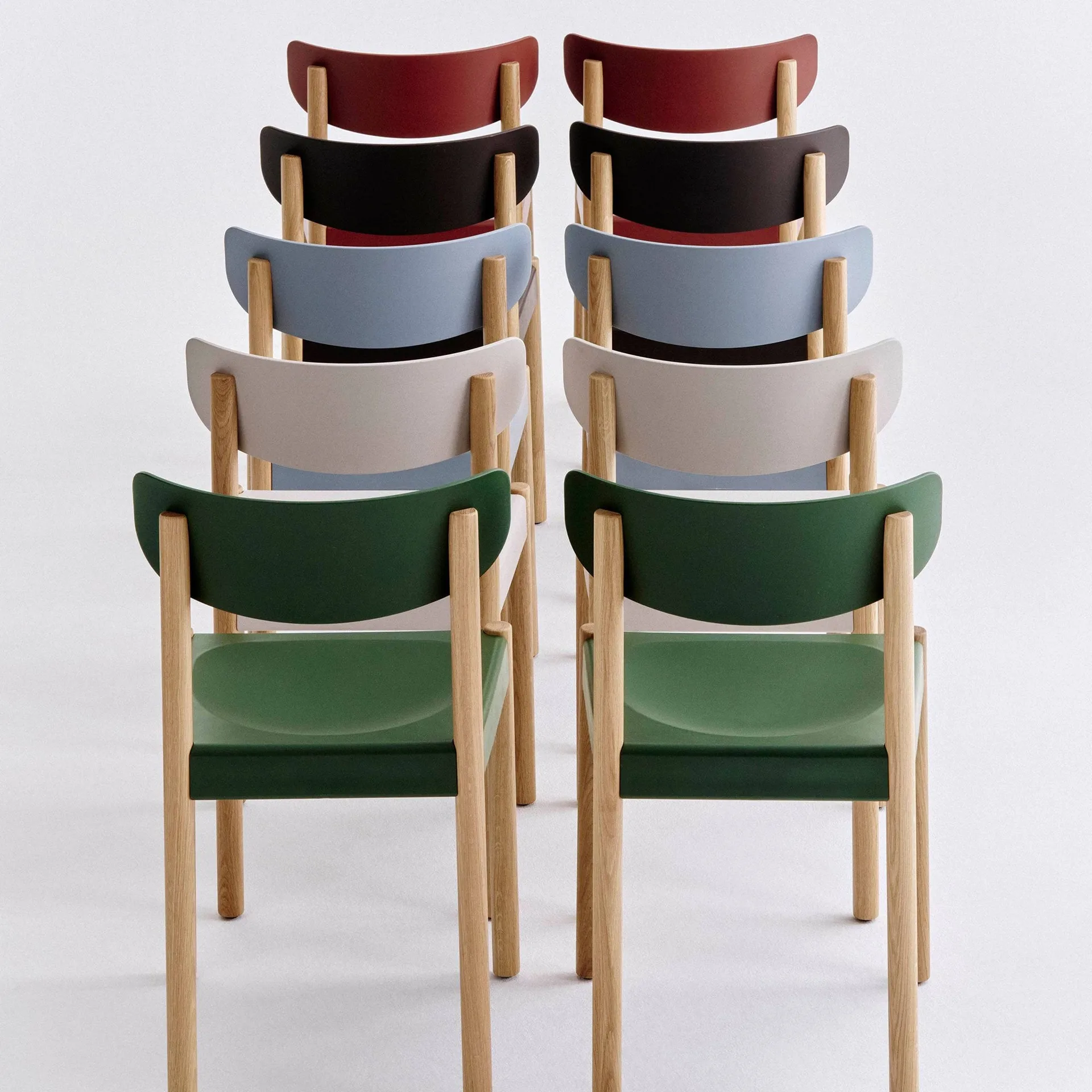 Krzesło Pack Chair 10, Naolejowany dąb-ash blue HAY