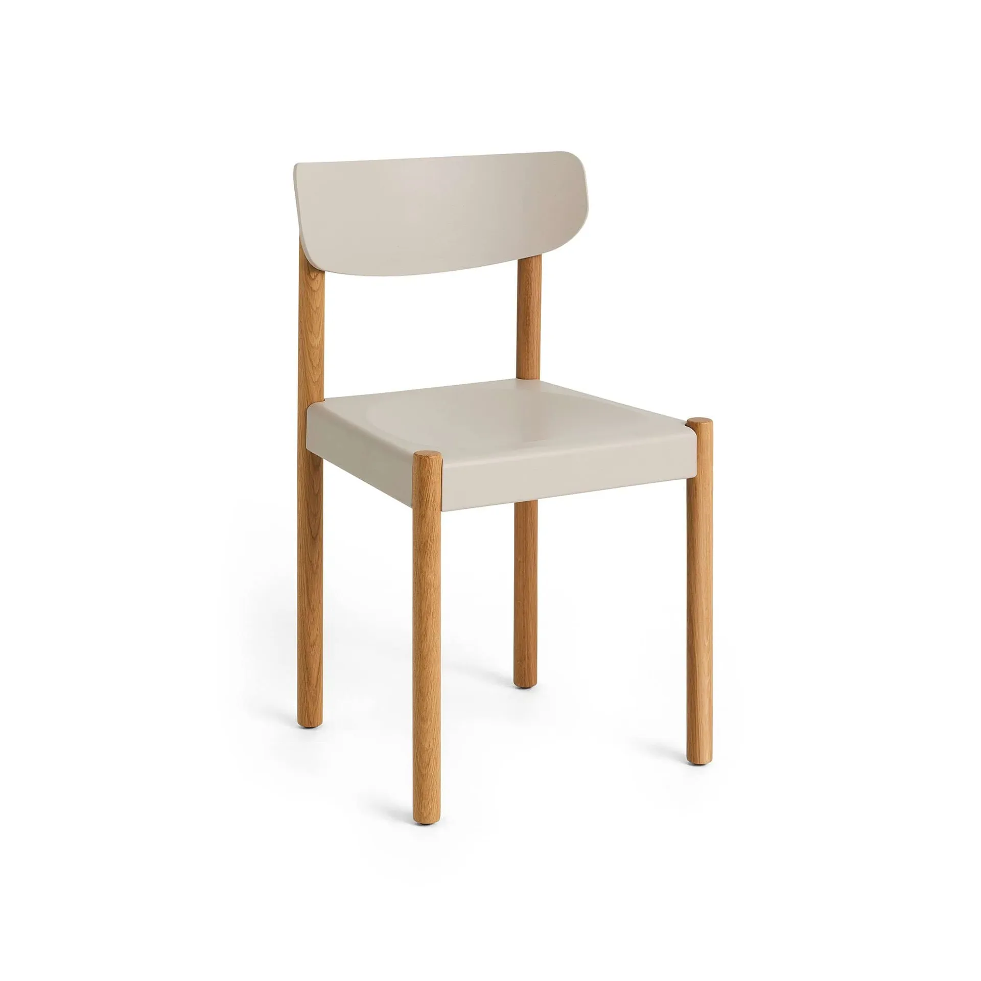 Krzesło Pack Chair 10, Naolejowany dąb-chalk grey HAY