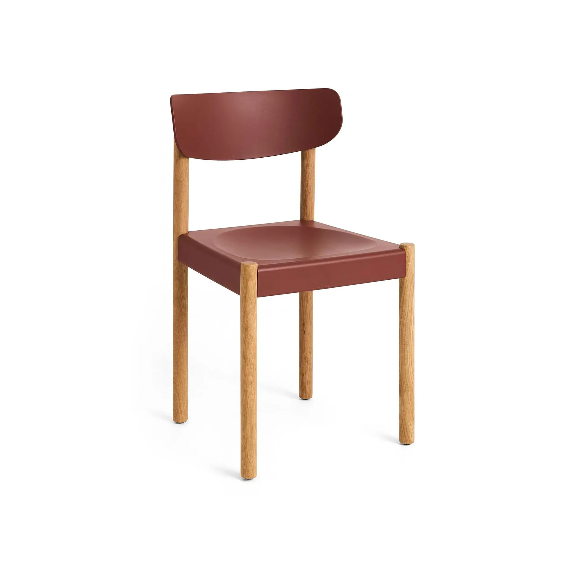 Krzesło Pack Chair 10, Naolejowany dąb-hull red HAY