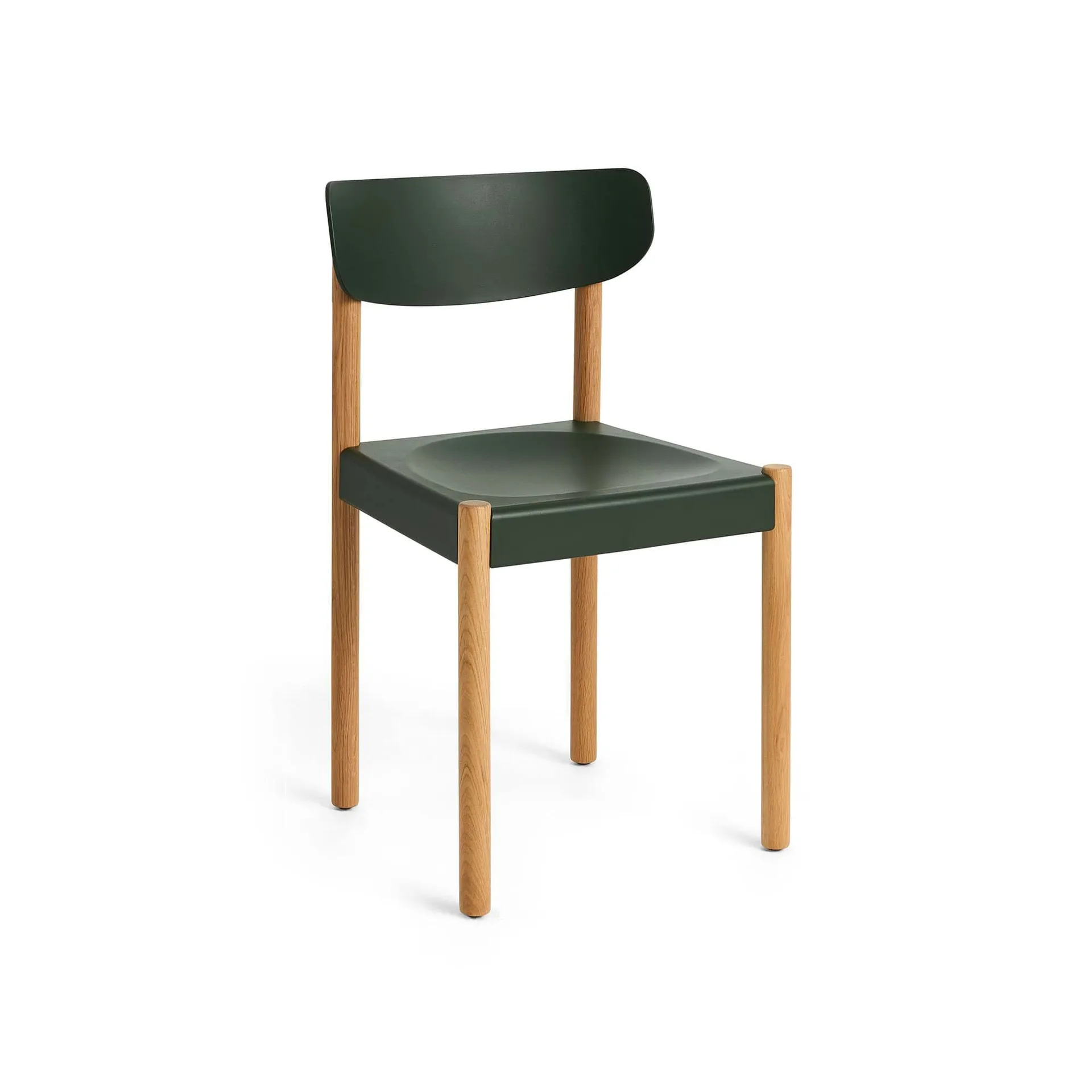 Krzesło Pack Chair 10, Naolejowany dąb-palm green HAY