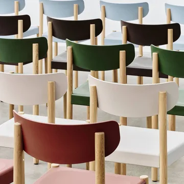 Krzesło Pack Chair 10 - Naolejowany dąb-palm green - HAY