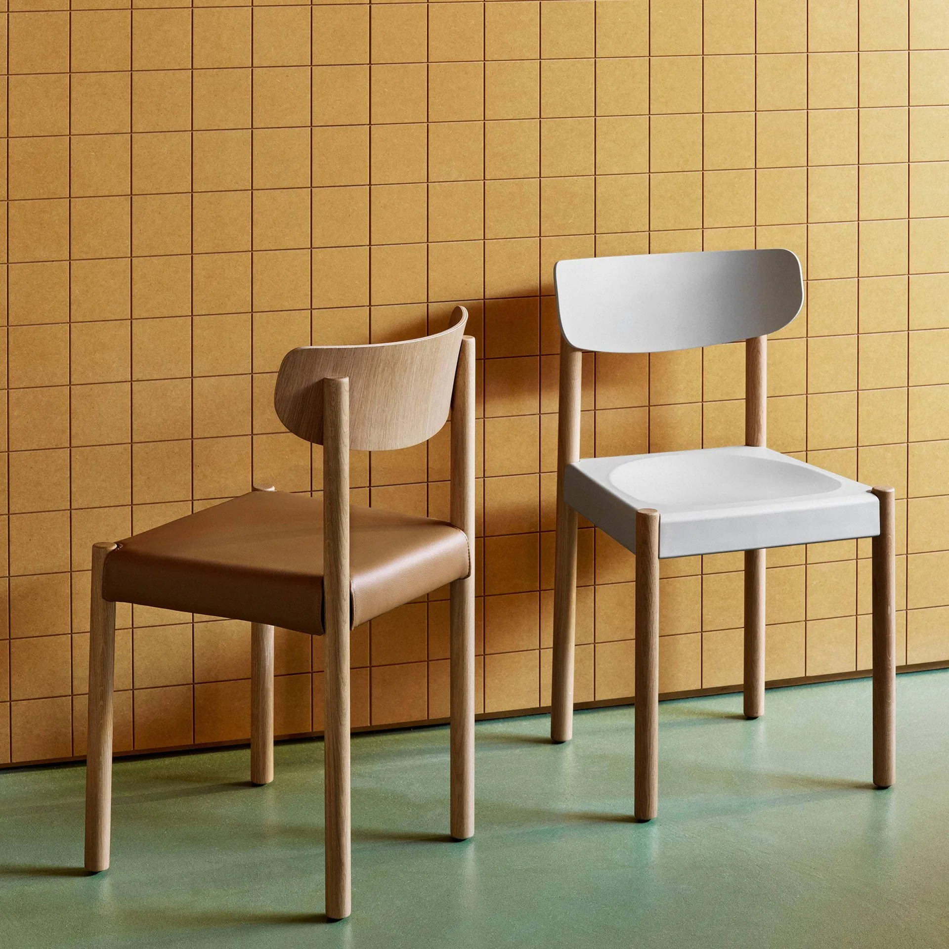 Krzesło Pack Chair 11, Naolejowany dąb-ash blue-Remix 606 HAY