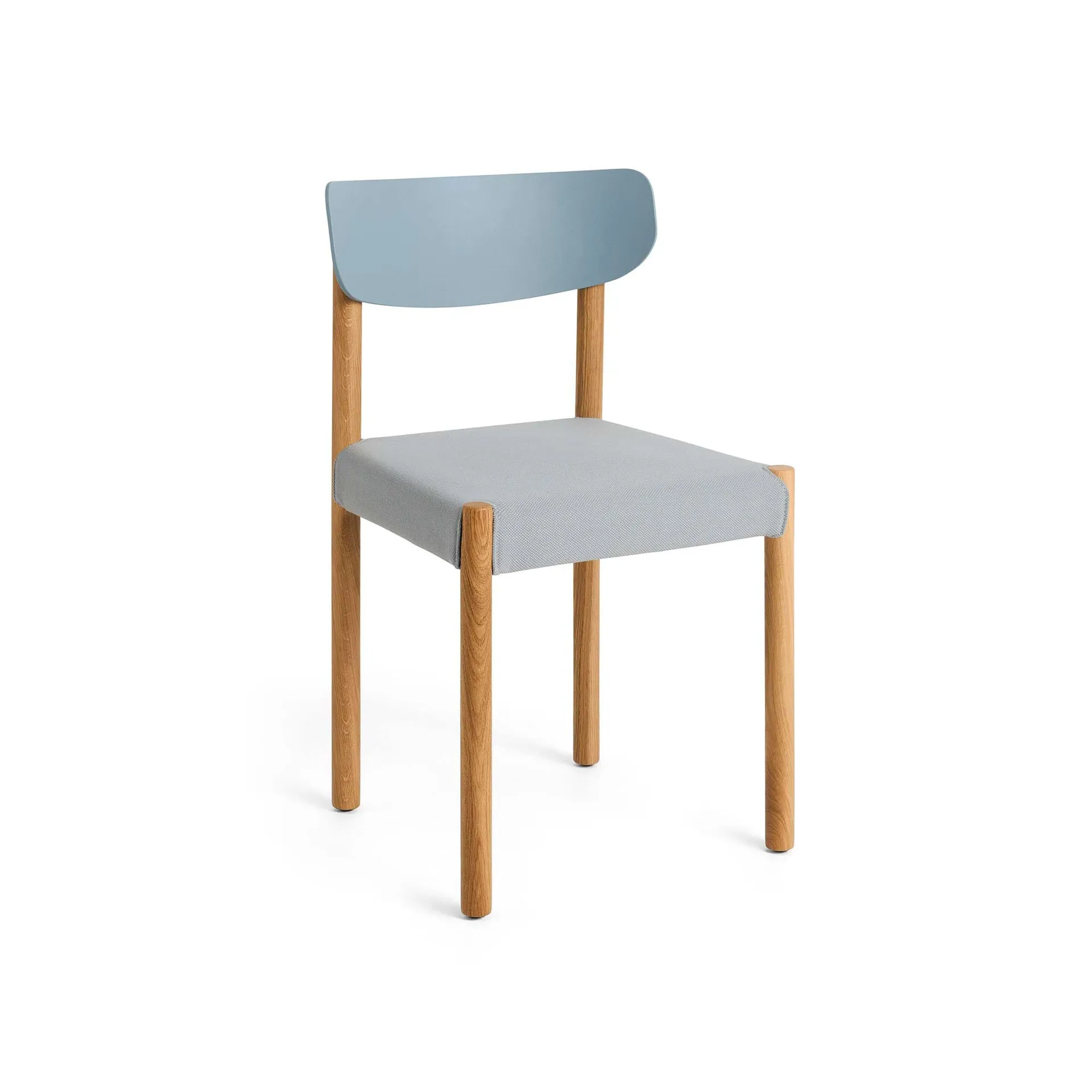 Krzesło Pack Chair 11, Naolejowany dąb-ash blue-Steelcut 140 HAY