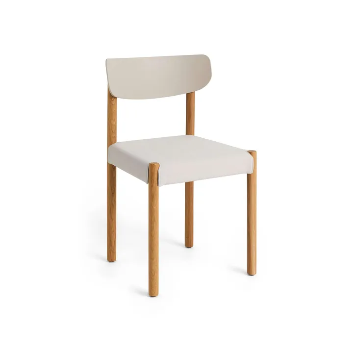 Krzesło Pack Chair 11 - Naolejowany dąb-chalk grey-Steelcut 220 - HAY