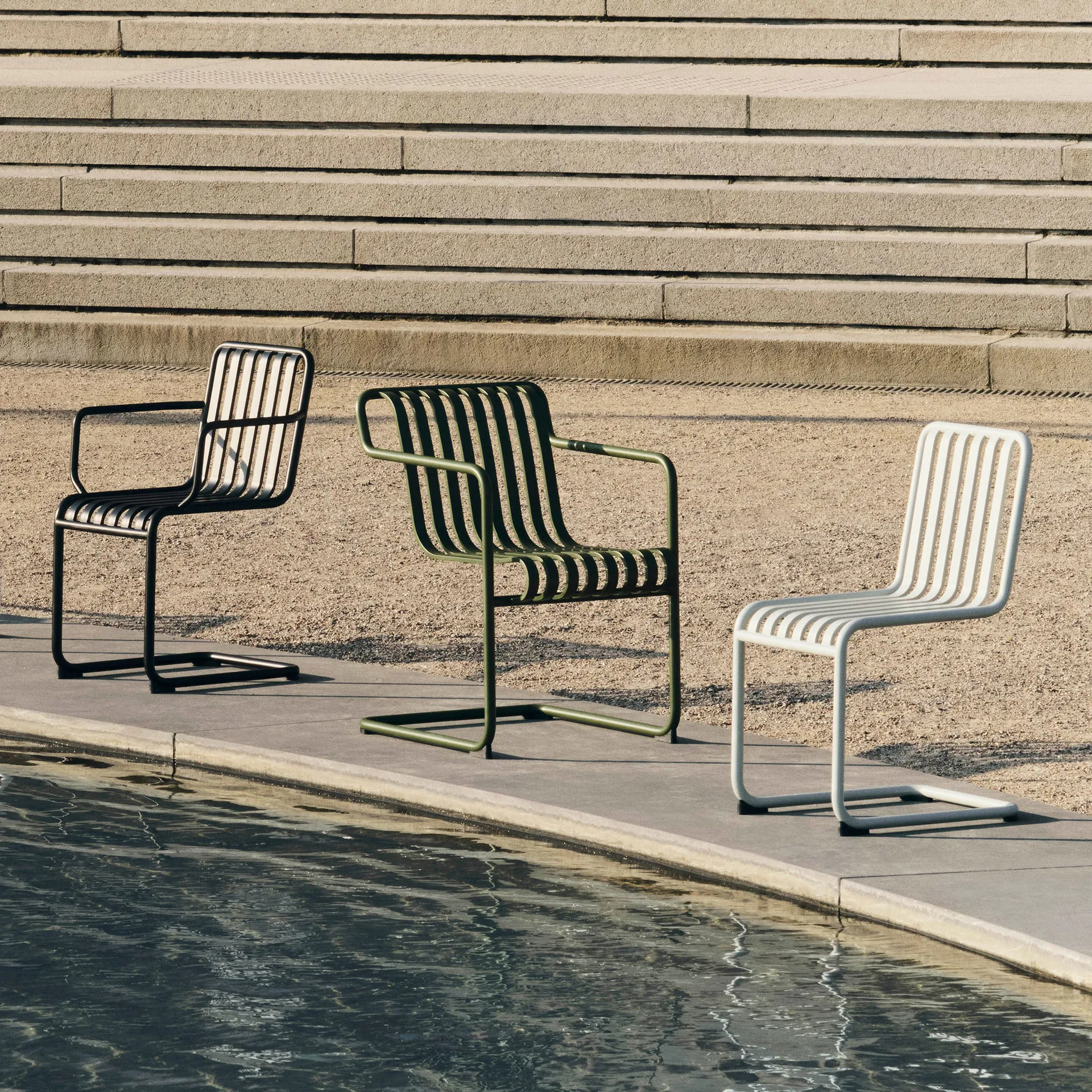 Krzesło Palissade Cantilever, Cream white HAY