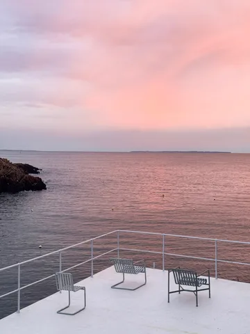 Krzesło Palissade Cantilever - Hot galvanised steel - HAY