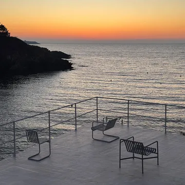 Krzesło Palissade Cantilever - Hot galvanised steel - HAY