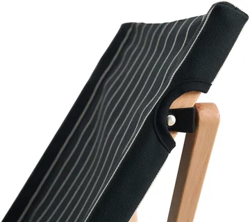 Krzesło składane Outdoor Market - Black-beige - HAY