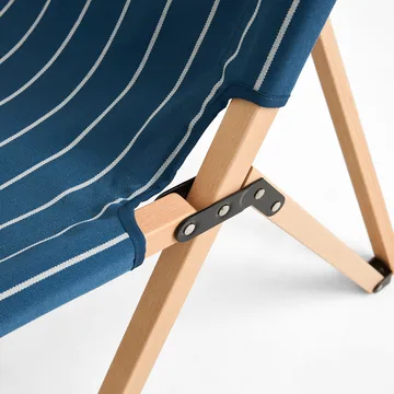 Krzesło składane Outdoor Market - Blue-beige - HAY