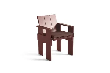 Krzesło z podłokietnikami Crate Dining Chair - Iron red - HAY