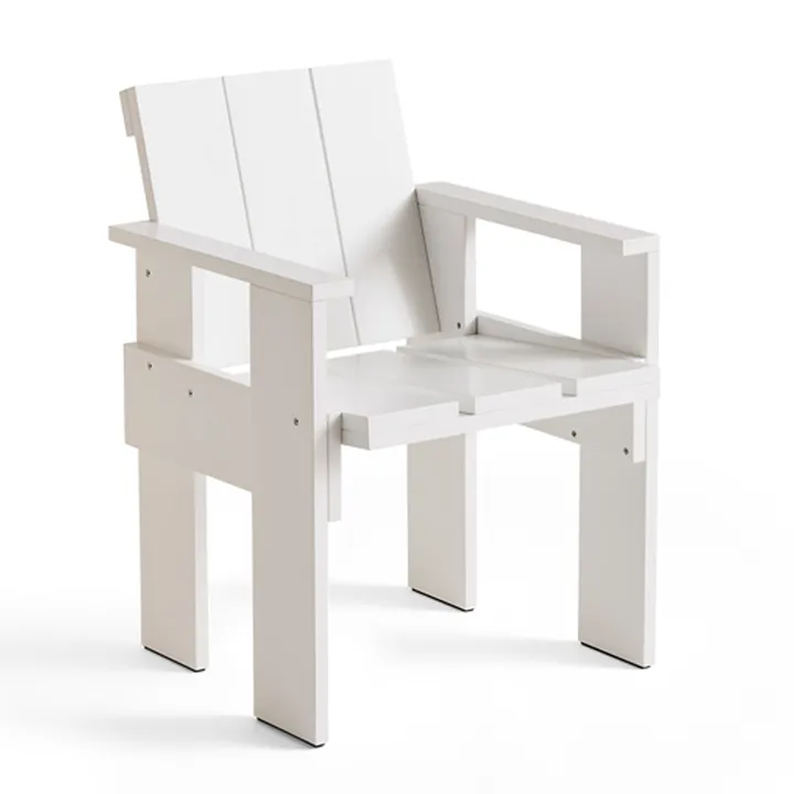 Krzesło z podłokietnikami Crate Dining Chair - White - HAY
