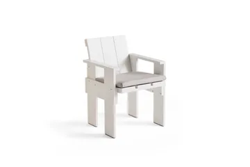 Krzesło z podłokietnikami Crate Dining Chair - White - HAY