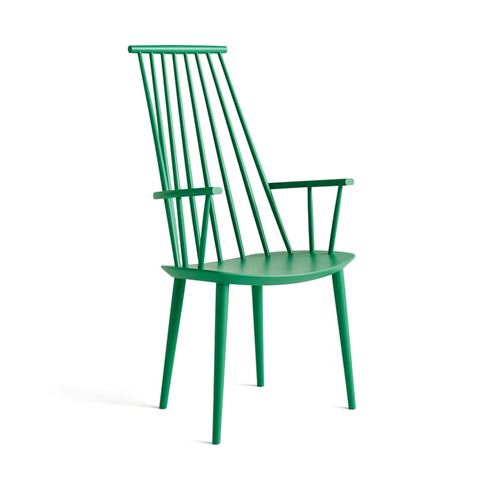 Krzesło z podłokietnikami J110 - Jade green lakierowana buk - HAY