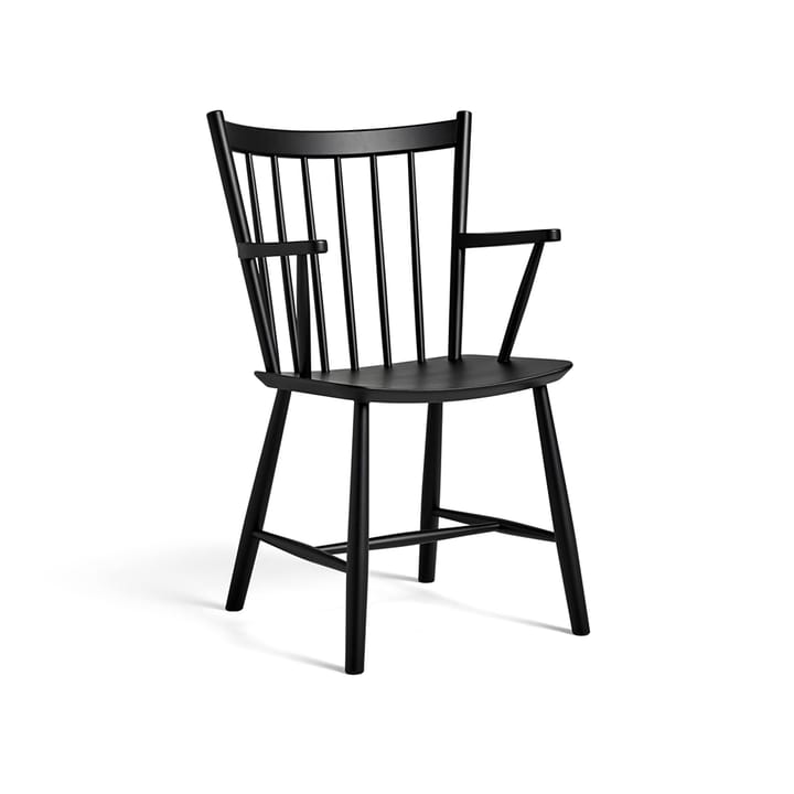 Krzesło z podłokietnikami J42, Black lacquered beech HAY