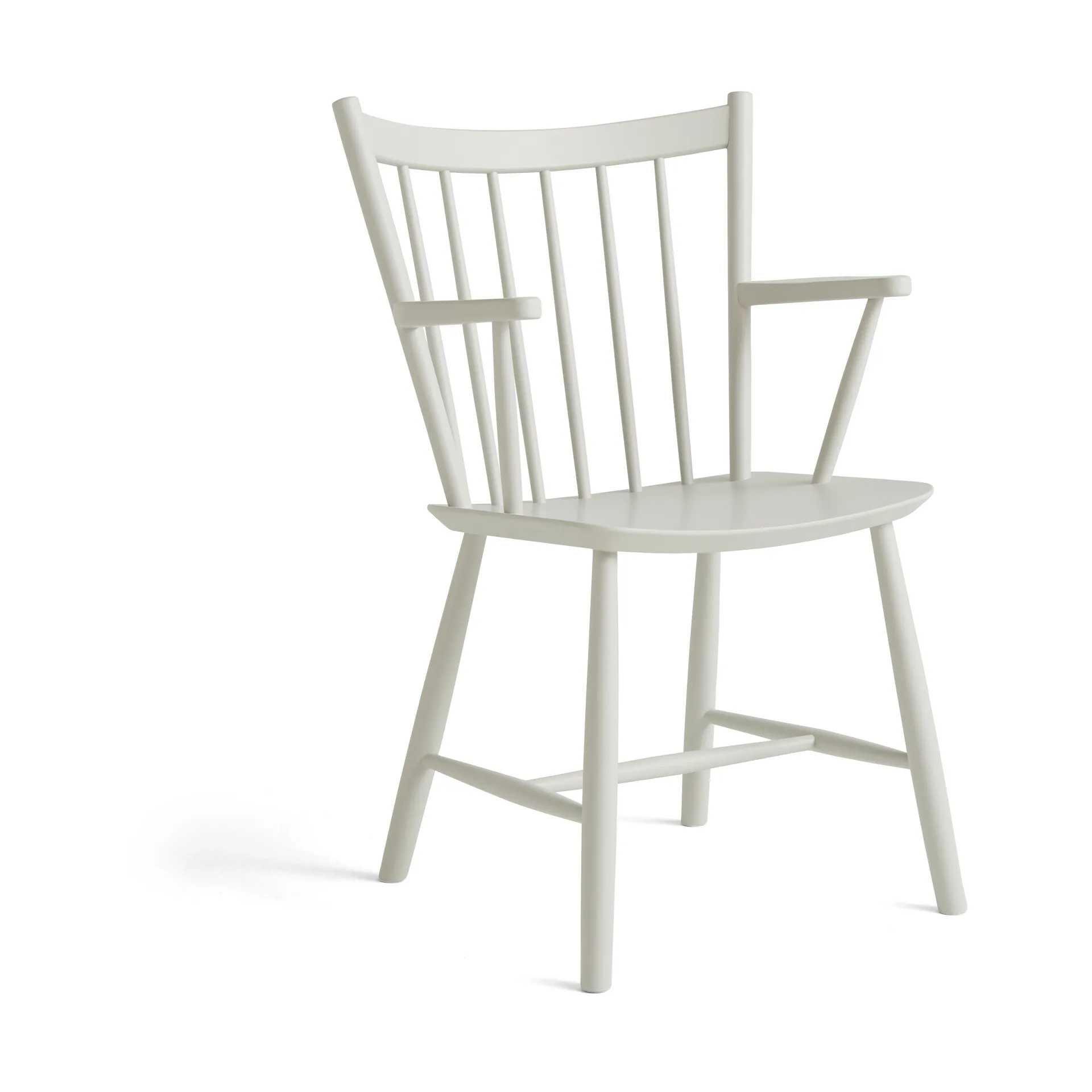 Krzesło z podłokietnikami J42, Warm grey lakierowana buk HAY