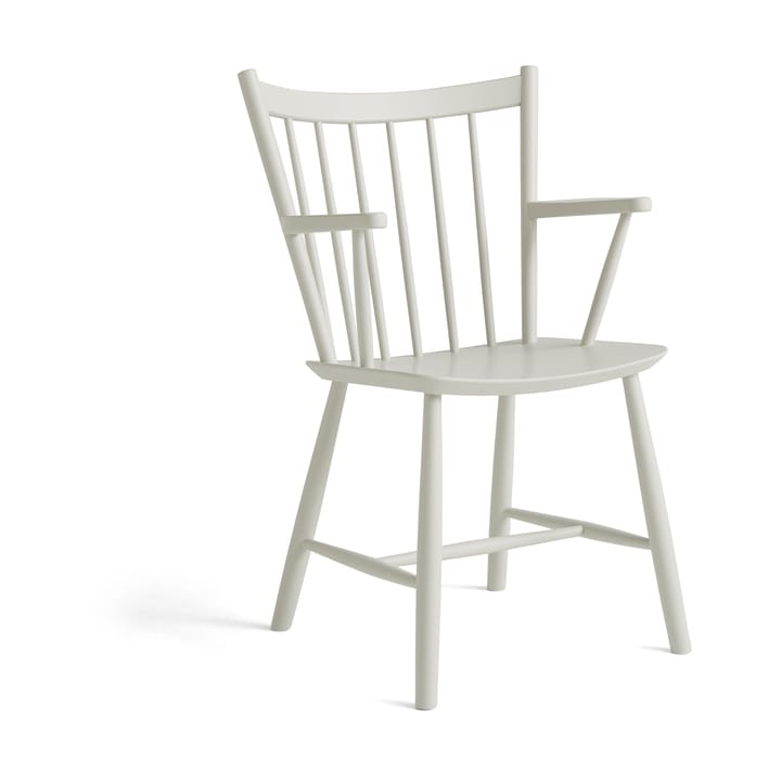 Krzesło z podłokietnikami J42 - Warm grey lakierowana buk - HAY