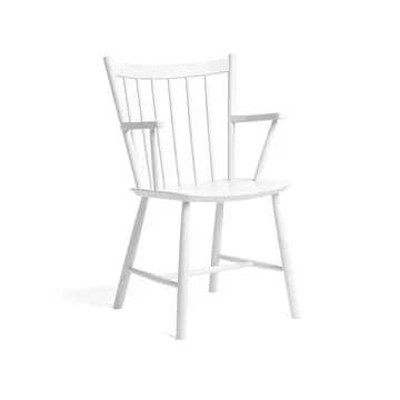 Krzesło z podłokietnikami J42 - White lacquered beech - HAY