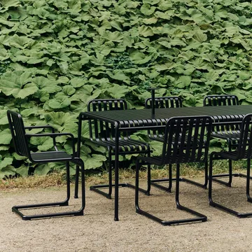 Krzesło z podłokietnikami Palissade Cantilever - Anthracite - HAY