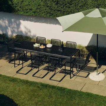 Krzesło z podłokietnikami Palissade Cantilever - Anthracite - HAY