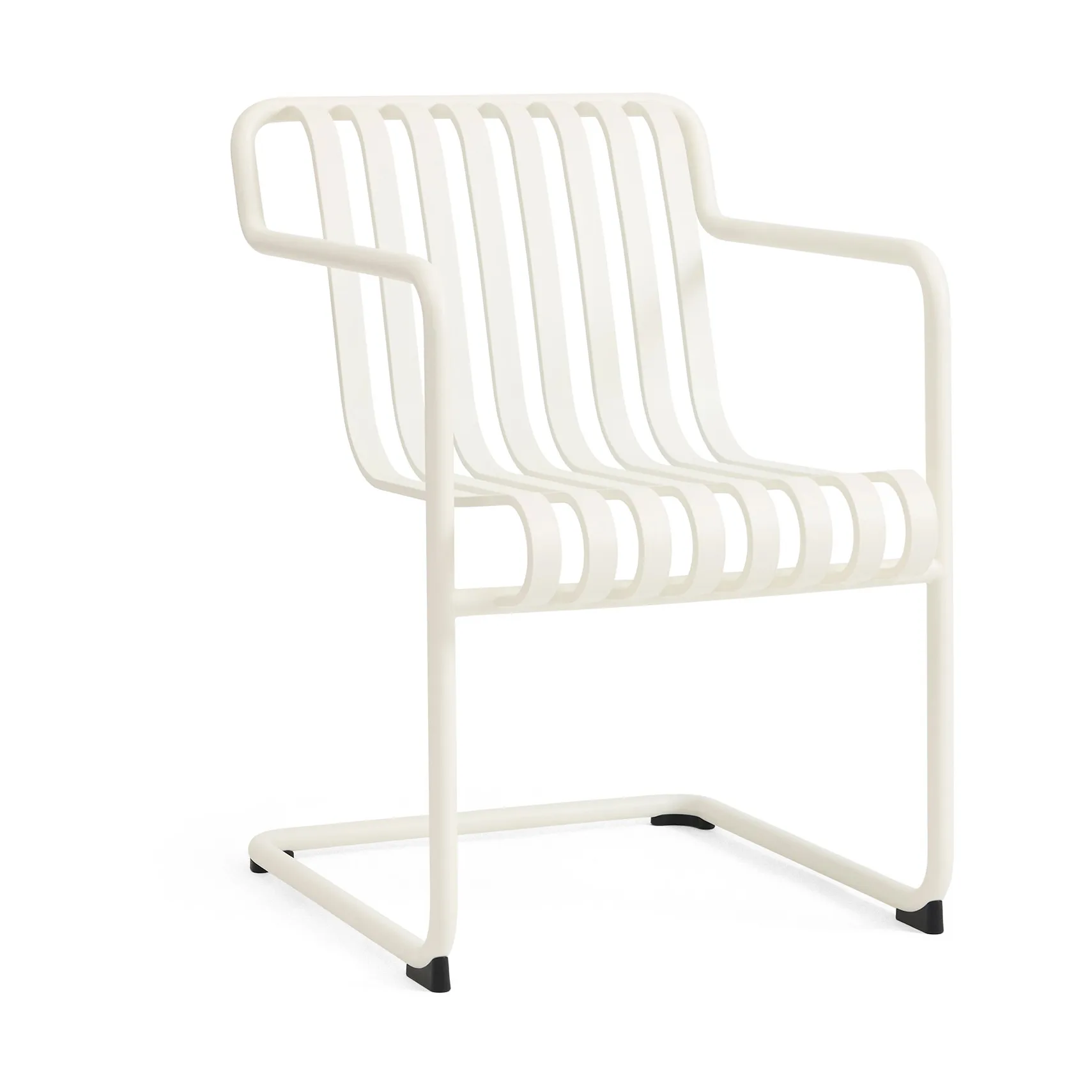 Krzesło z podłokietnikami Palissade Cantilever Dining, Cream white HAY