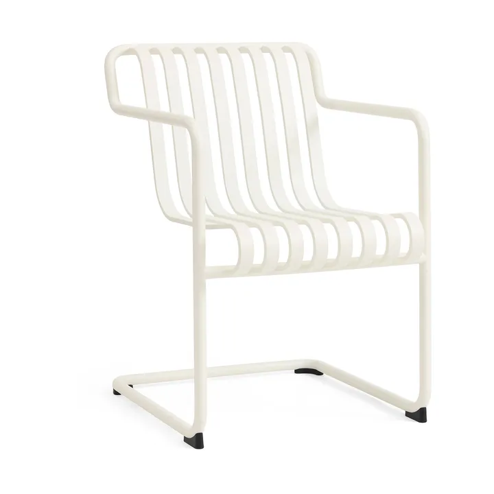 Krzesło z podłokietnikami Palissade Cantilever Dining - Cream white - HAY