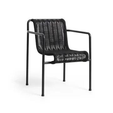 Krzesło z podłokietnikami Palissade Cord Dining - Anthracite - HAY