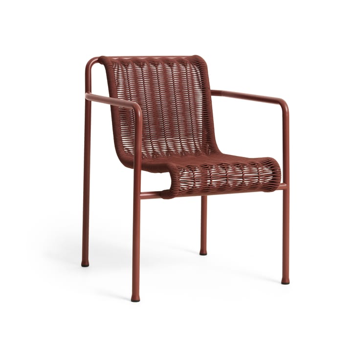 Krzesło z podłokietnikami Palissade Cord Dining   - Iron red - HAY
