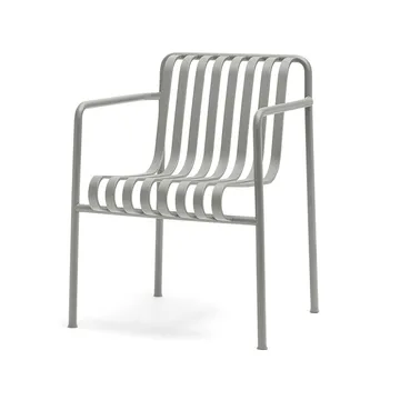 Krzesło z podłokietnikami Palissade Dining - Sky grey - HAY