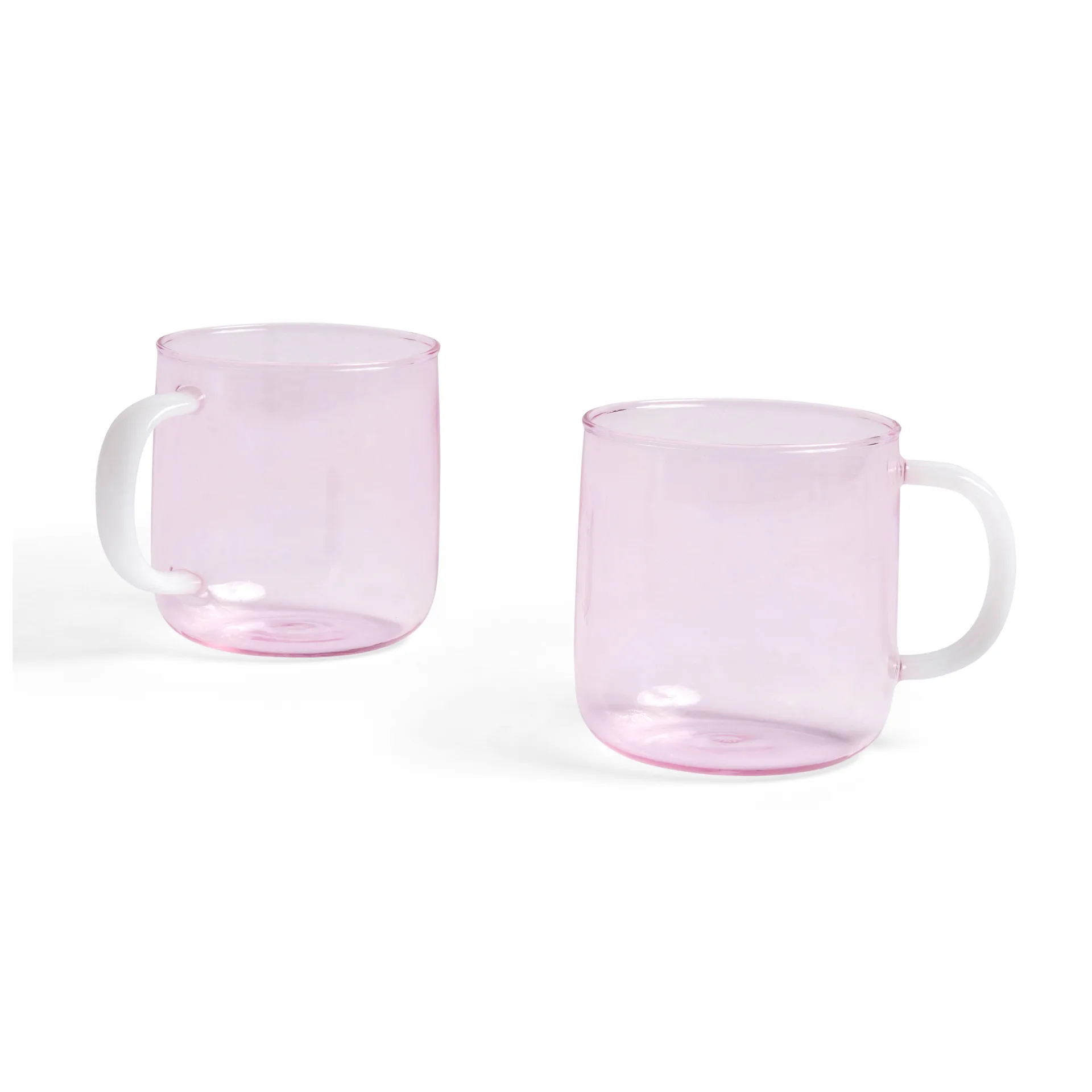 Kubek Borosilicate 2-pak, Pink-white HAY