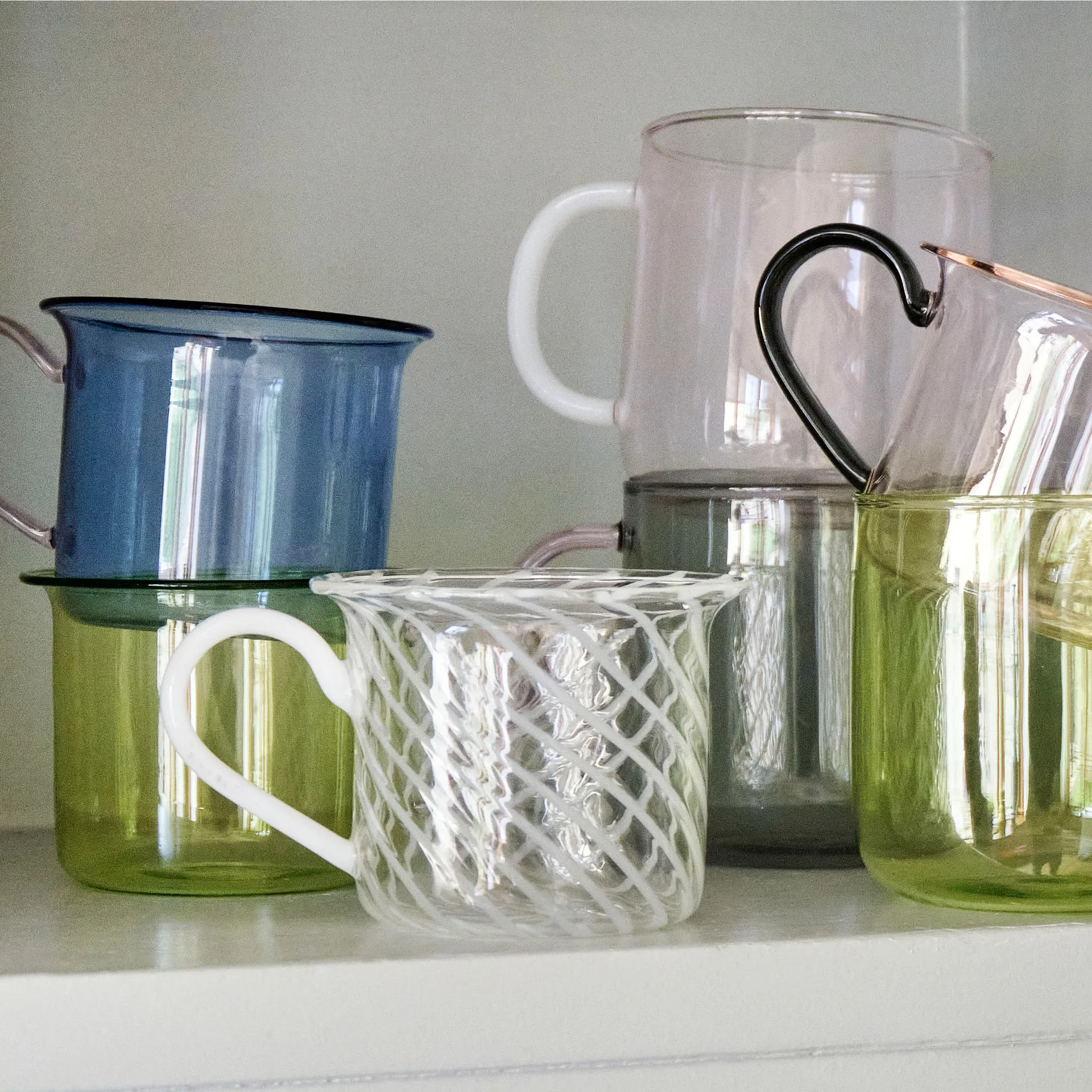 Kubek Borosilicate 2-pak, Pink-white HAY