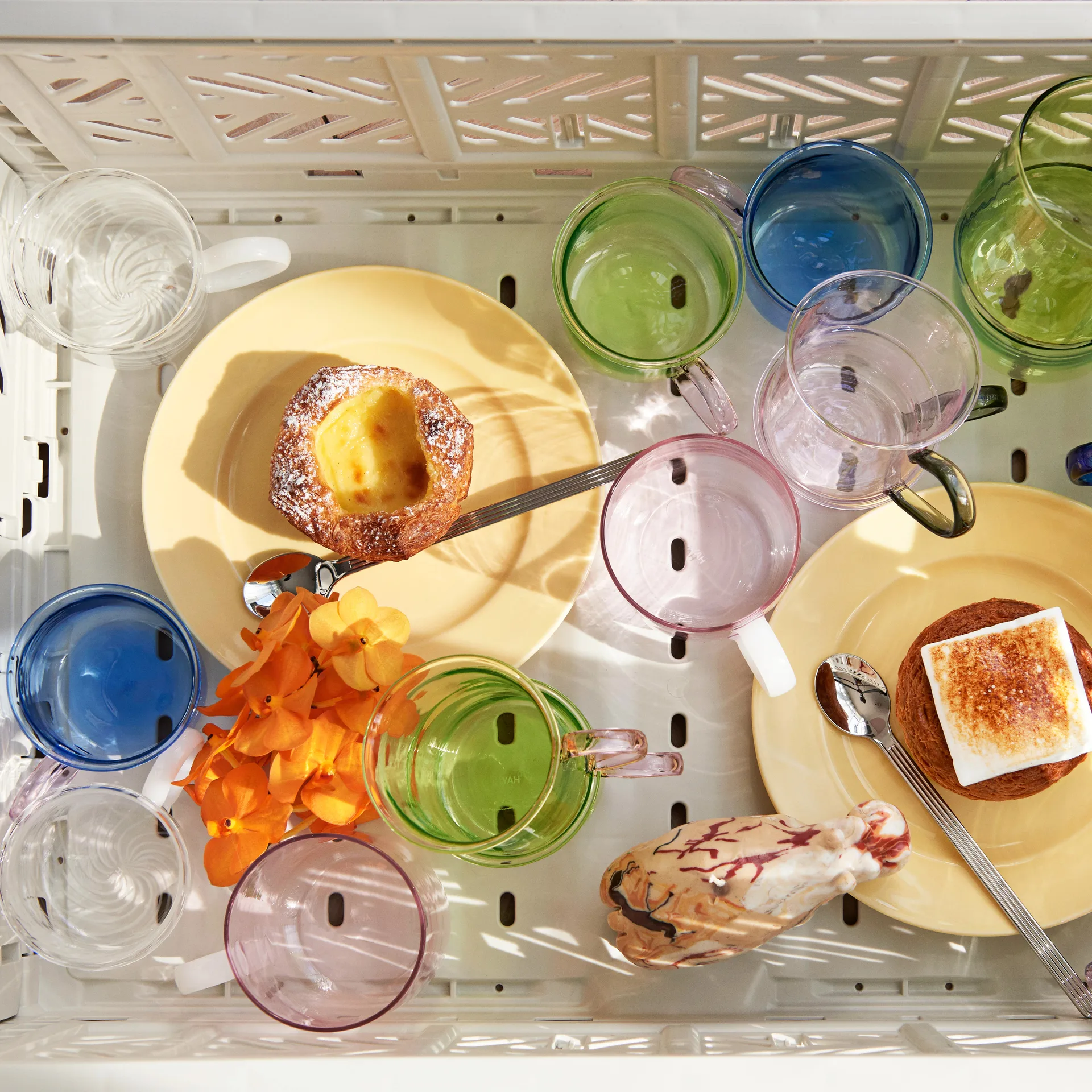 Kubek Borosilicate 2-pak, Pink-white HAY