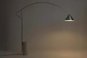 lampa podłogowa Compass - Srebrny kolor - HAY