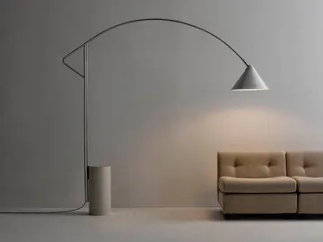 lampa podłogowa Compass - Srebrny kolor - HAY
