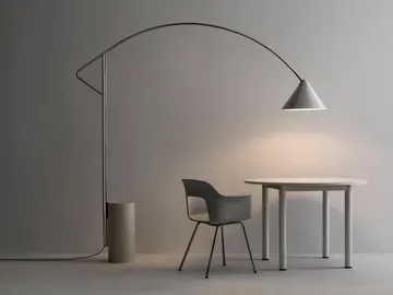 lampa podłogowa Compass - Srebrny kolor - HAY