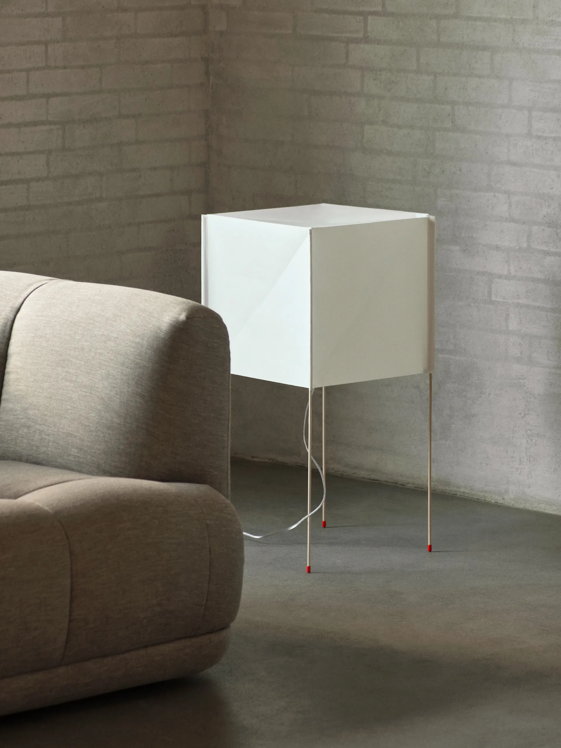 Lampa podłogowa Paper Cube, Biały HAY