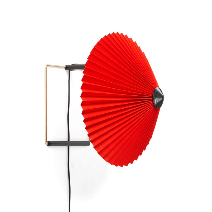 Lampa ścienna Matin Ø30 cm - Bright red shade - HAY
