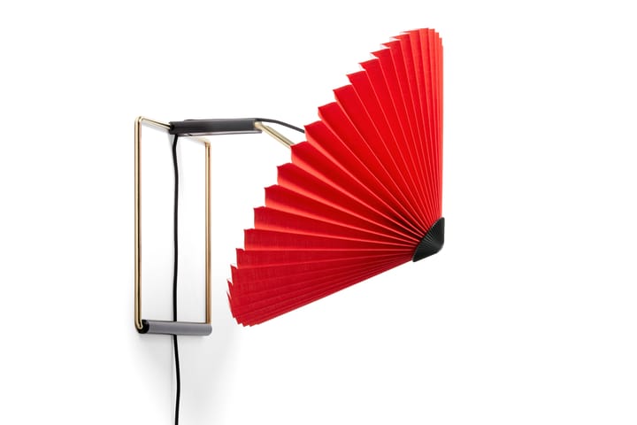Lampa ścienna Matin Ø30 cm, Bright red shade HAY