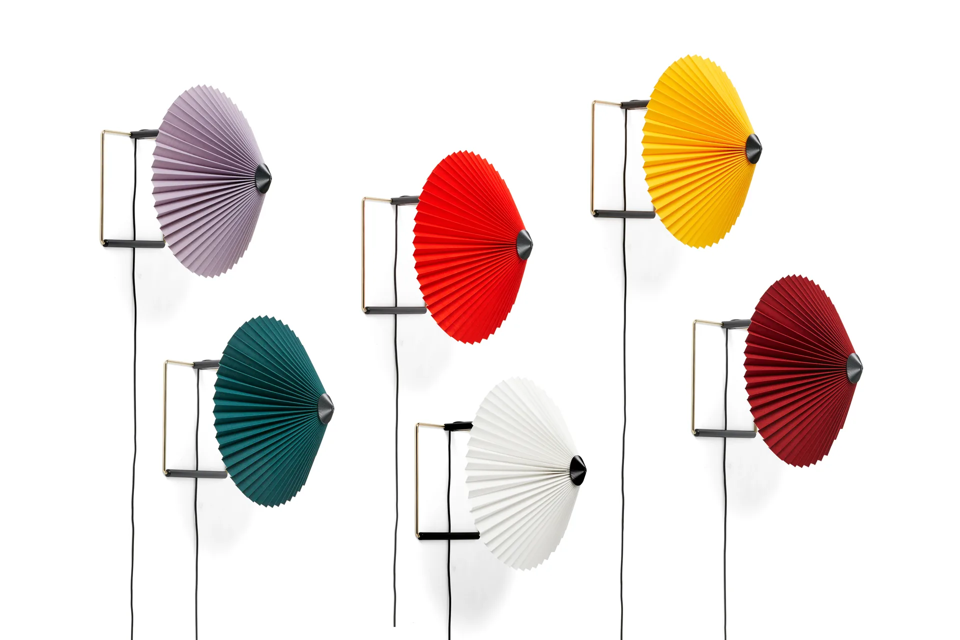 Lampa ścienna Matin Ø30 cm, Oxide red shade HAY