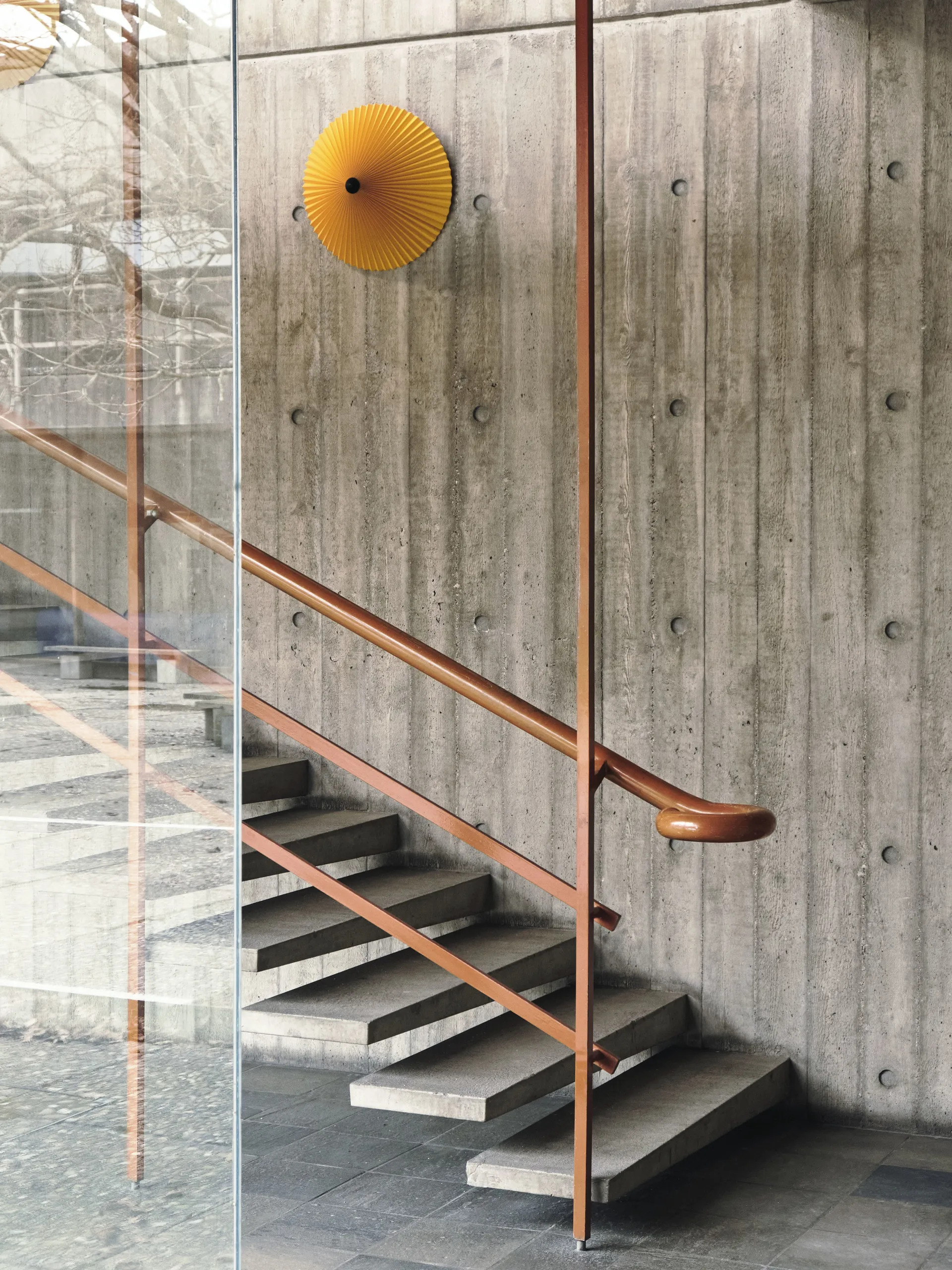 Lampa ścienna Matin Ø38 cm, Żółty odcień HAY