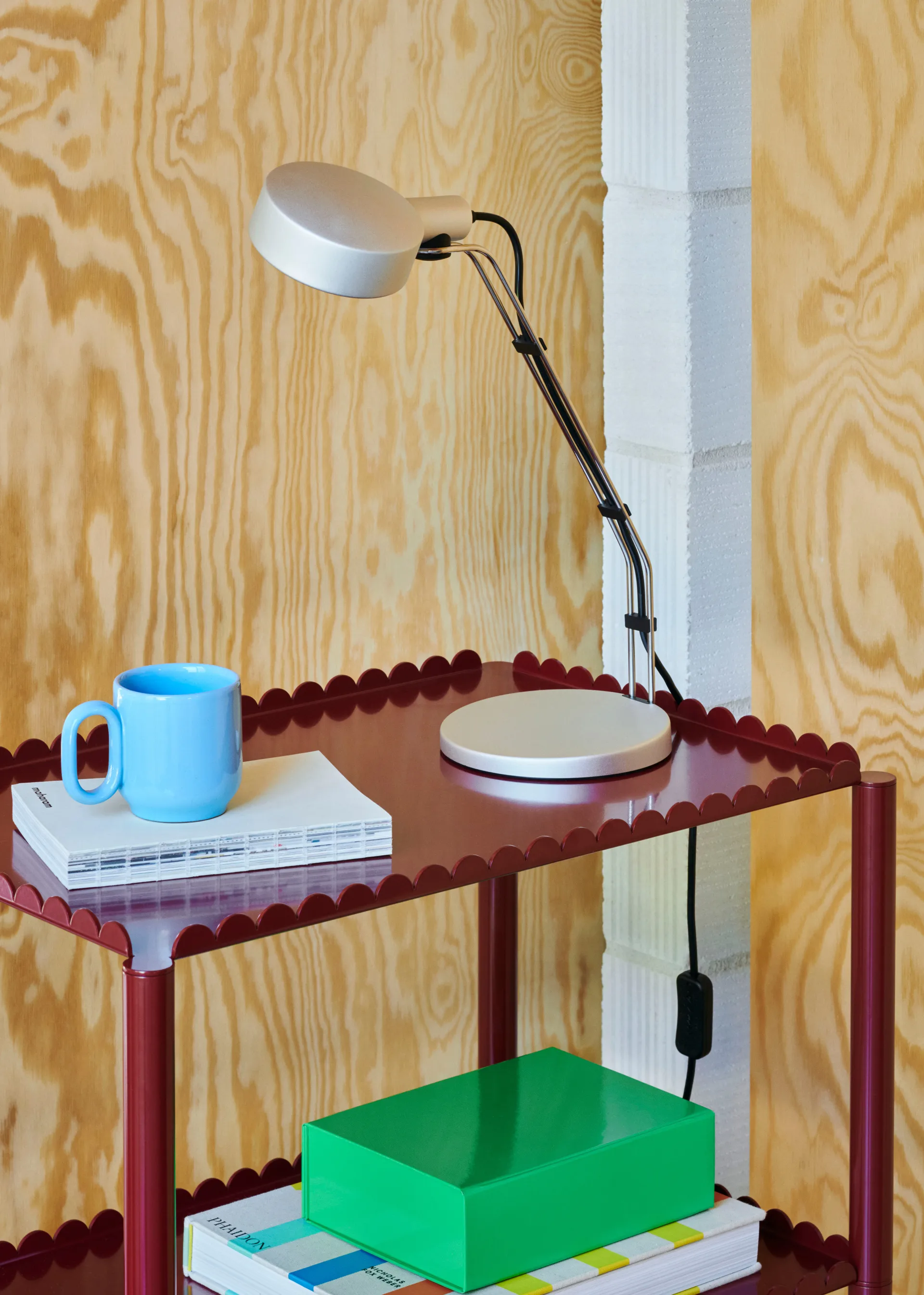 Lampa stołowa Cupola Desk 40,8 cm, Clear anodised HAY