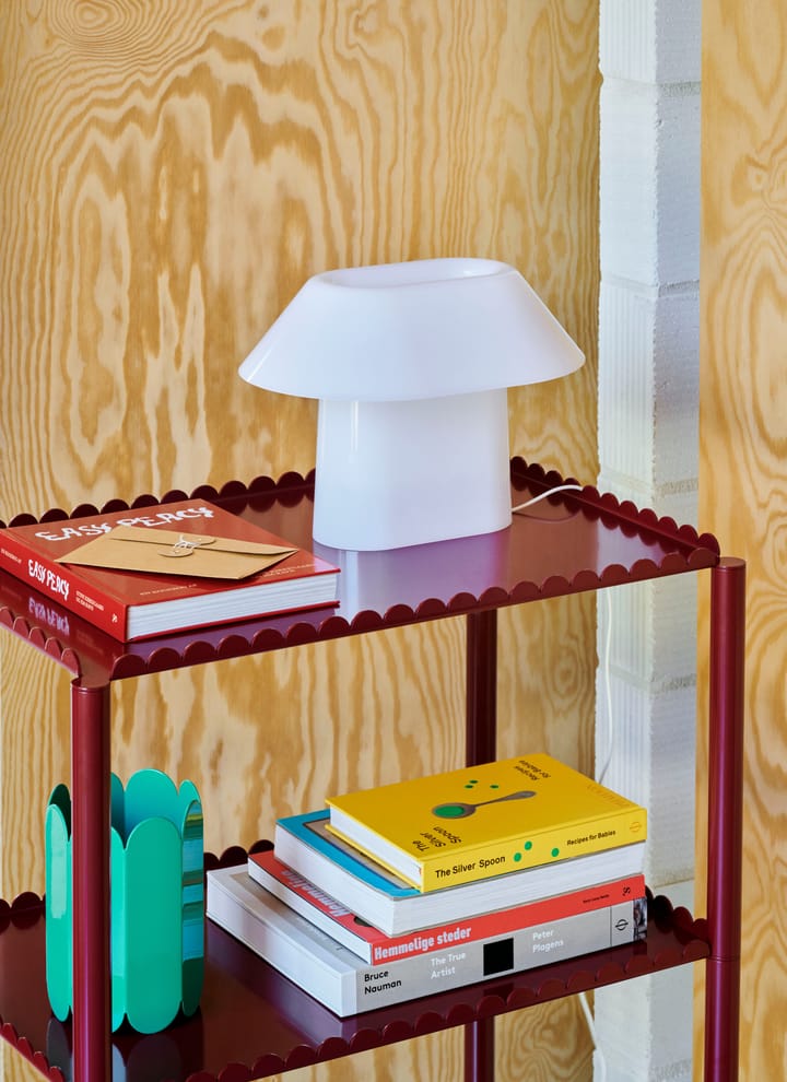 Lampa stołowa Drome Table 31,5x22 cm, Opal acrylic HAY