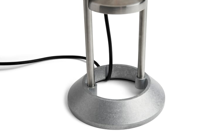 Lampa stołowa Mousqueton przenośna 30,5 cm - Brushed stainless steel - HAY