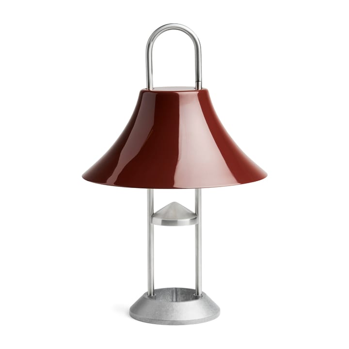 Lampa stołowa Mousqueton przenośna 30,5 cm - Iron red - HAY