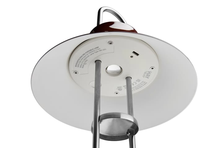 Lampa stołowa Mousqueton przenośna 30,5 cm, Iron red HAY