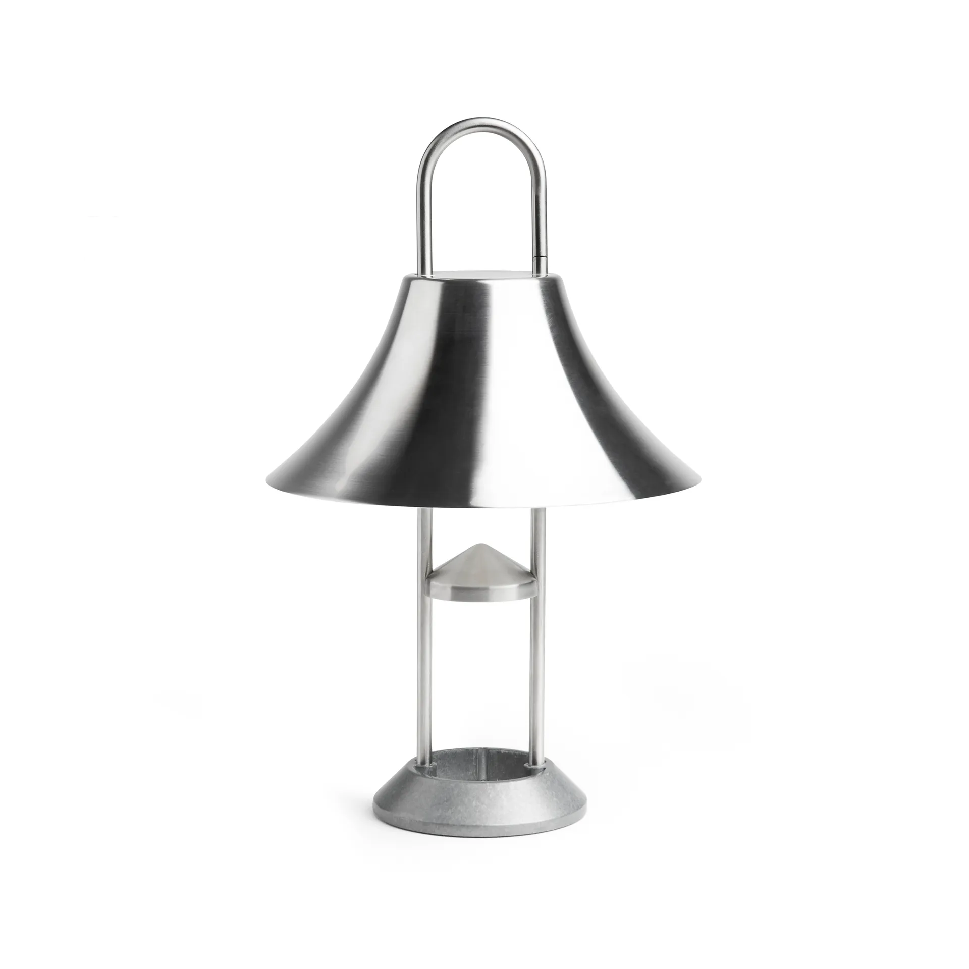 Lampa stołowa Mousqueton przenośna, Brushed stainless steel HAY
