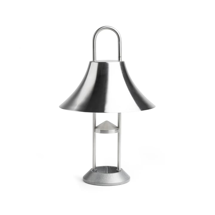 Lampa stołowa Mousqueton przenośna - Brushed stainless steel - HAY