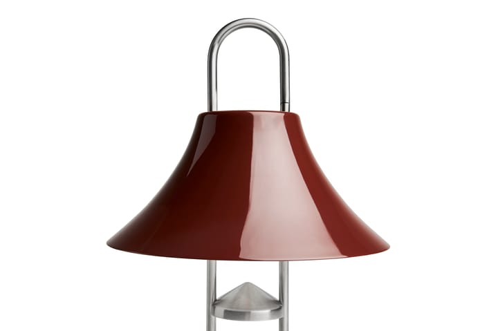 Lampa stołowa Mousqueton przenośna, Iron red HAY