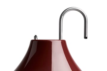 Lampa stołowa Mousqueton przenośna - Iron red - HAY
