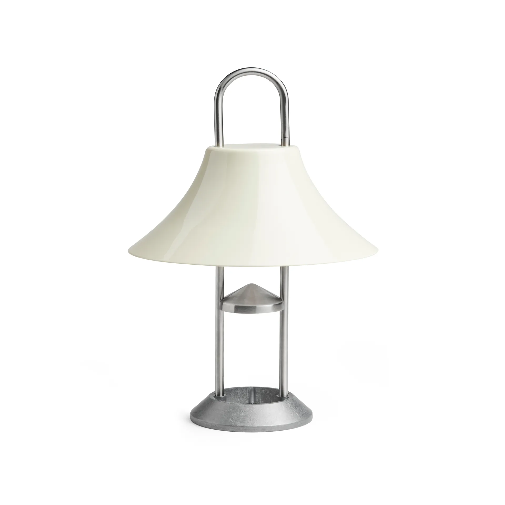 Lampa stołowa Mousqueton przenośna, Oyster white HAY